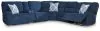 Ashley Furniture 93607S15 Ashley Furniture 93607S15 Acklen Place - 6-Piece Power Reclining Sectional - Navy
