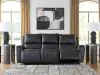 Ashley Furniture PCU1170088 Glossmore - Reclining Sofa - Black