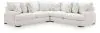 Ashley Furniture PC66906S4 Ashley Furniture PC66906S4 Misty-Lakes - 3-Piece Sectional - Chalk