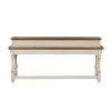 Liberty Furniture 498-OT7736 Morgan Creek - Console Bar Table - Antique White / Wirebrushed Tobacco Accents
