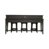 Liberty Furniture 792-OT-4PCS Mill Creek - 4 Piece Console Set (Bar Console & 3 Stools) - Peppercorn