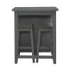 Liberty Furniture 942-CD-3CTS Liberty Furniture 942-CD-3CTS Brook Creek - 3 Piece Counter Set - Gray