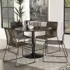 CoasterEssence 110280 Cora - Round Wood Top Dining Table - Brown Walnut