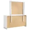 CoasterEssence 203503M Felicity - 6-Drawer Wood Dresser With Mirror - White High Gloss