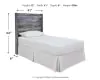 Ashley Furniture B221-53 Ashley Furniture B221-53 Baystorm - Twin Panel Headboard - Gray