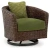 Ashley Furniture P572-821 Horizon Hall - Swivel Lounge With Cushion - Brown / Green
