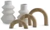Ashley Furniture A2C00214 Maddwarth - Accessory Set (Set of 5) - White / Natural Brown