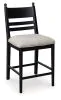 Ashley Furniture PCD824-724 Ashley Furniture PCD824-724 Greddinton - Upholstered Barstool (Set of 2) - Black
