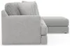 Jackson Furniture Industries 3303/46/76-18 Jackson Furniture Industries 3303/46/76-18 Logan - 2 Piece Upholstered Sectional With Comfort Coil Seating And 5 Included Accent Pillows (Right Side Facing Chaise) - Moonstruck