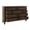 Liberty Furniture 615-BR31 Americana Farmhouse - 9 Drawer Dresser - Dusty Taupe