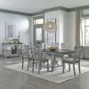 Liberty Furniture 131-CD-7TRS Newport - 7 Piece Trestle Table Set - Smokey Gray / Carbon Gray