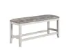 New Classic D7522-26 Richland - Counter Height Bench - White