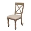 Riverside Furniture 21358 Aberdeen - X - Back Upholstered Side Chair (Set of 2) - Weathered Driftwood