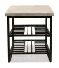 Riverside Furniture 77709 Riverside Furniture 77709 Capri - End Table - Alabaster Travertine