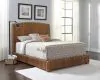 CoasterEssence 300501KE Laughton - Banana Leaf Eastern King Panel Bed - Amber