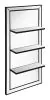 CoasterEssence 961631 Oriel - Rectangular 3-Shelf Wall Mirror - Silver