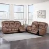 New Classic 22-2505B-2PM New Classic 22-2505B-2PM Morello - 2 Piece P1 Sofa & Loveseat With Power Footrest - Brown