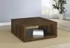 CoasterEveryday 710508 Frisco - Square Engineered Wood Coffee Table - Dark Pine