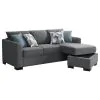 CoasterEveryday 504779 Storey - Upholstered Sleeper Sectional Chaise Sofa - Gray