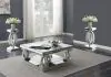 Coaster Fine Furniture 722518-S3 Amalia - 3 Piece Mirrored Coffee And End Table Set - Silver