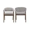 New Classic D2749-25 Miller - Arm Chair (Set of 2) - Walnut