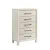 New Classic B0182W-070 New Classic B0182W-070 Ballard - 5 Drawer Chest - White