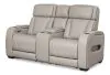 Ashley Furniture U2710518 Boyington - Power Reclining Loveseat with Console/Adj Hdrst - Gray