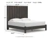 Ashley Furniture PCB3370B8 Fraluna - King Panel Bed - Charcoal