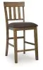 Ashley Furniture PCD592-124 Urbinforte - Upholstered Barstool (Set of 2) - Light Brown