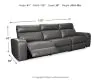 Ashley Furniture 55203S4 Ashley Furniture 55203S4 Samperstone - Sofa 3 Pc Sectional - Gray