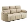 ACME LV07410 ACME LV07410 Elison - Power Motion Sofa With Drop Table - Dark Beige Polished Microfiber