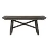 Liberty Furniture 152-CD-TRS Double Bridge - Trestle Table - Dark Chestnut