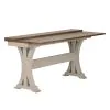Liberty Furniture 652-OT1031 Farmhouse Reimagined - Flip Lid Sofa Table - Antique White / Chestnut Tops