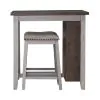 Liberty Furniture 942TT-CD-3CTS Liberty Furniture 942TT-CD-3CTS Brook Creek - 3 Piece Counter Set - White / Wood Tone Tops