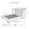 CoasterEveryday 300843KW Barzini - Upholstered California King Wingback Bed - White
