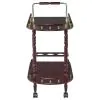 CoasterEveryday 3512 Palmer - 2-Tier Rectangular Wood Bar Cart - Merlot