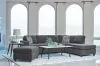 CoasterEssence 509347 Mccord - Upholstered Track Arm Sectional Sofa - Dark Gray