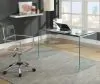 CoasterEssence 801581 Ripley - Tempered Bent Glass Writing Desk Clear - Clear Glass