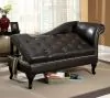 Furniture of America CM-BN6893 Lakeport - Storage Chaise - Black