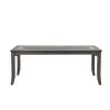 New Classic D1605-10 Lisbon - Rectangle Dining Table - Gray