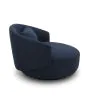 Liberty Furniture 708-ACH15-N Haley - Upholstered Swivel Cuddler Chair - Midnight