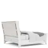Riverside Furniture 82572-82580-82581 Hepburn - King Upholstered Bed - White