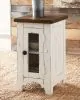 Ashley Furniture T459-7 Wystfield - Chair Side End Table - White / Brown