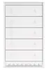 Ashley Furniture EB1810-245 Hallityn - Five Drawer Chest - White