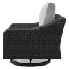 Ashley Furniture P792-821 Beachcroft - Swivel Lounge Chair - Black / Light Gray