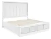 Ashley Furniture B822B4 Chalanna - King Upholstered Storage Bed - White