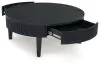 Ashley Furniture T551-8 Marstream - Round Cocktail Table - Black