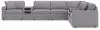 Ashley Furniture 92104S16 Ashley Furniture 92104S16 Modmax - 8-Piece Sectional  With 2 Audio System Consoles And 3 Armless Chairs - Granite