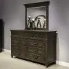 Liberty Furniture 297-BR-DM Paradise Valley - Dresser & Mirror - Saddle Brown