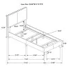 CoasterEveryday 300761T Dorian - Upholstered Twin Panel Bed - Black
